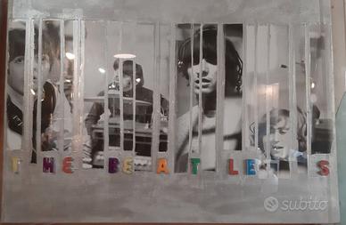 THE BEATLES OPERA POP SOTTO PLEXIGLASS cm 70x50x6
