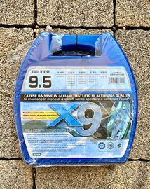 Catene auto di qualità NUOVE mai utilizzate 9,5