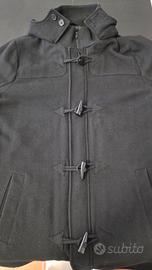 Cappotto nero lungo uomo