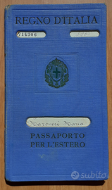Passaporto del regno d'italia
