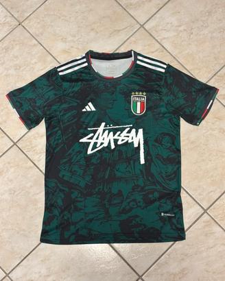 Maglia da calcio Stüssy x Adidas Italia Verde
