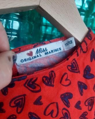 Abito rosso Miss Original Marines 11/12 anni