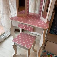 Tavolino trucco bimba + sgabello