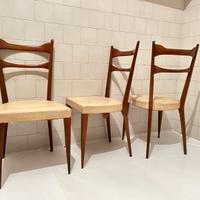 Set sedie vintage stile ico parisi anni 50 design