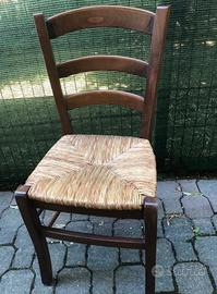 Sedie con seduta in paglia