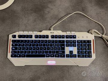 Tastiera gaming Asus Cerberus bianca