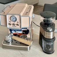 Macchina caffè espresso/cappuccino con macinacaffè