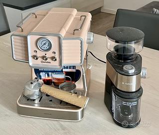 Macchina caffè espresso/cappuccino con macinacaffè