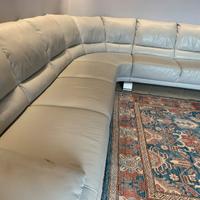 Divano angolare vera pelle