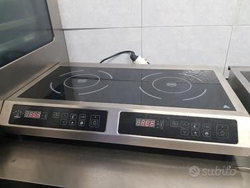 Piastra doppia a induzione professionale 