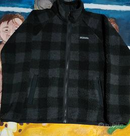 giacca in pile columbia Sherpa fantasia scacchiera