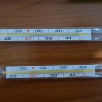 Termometro classico grande vecchio tipo clinico ve