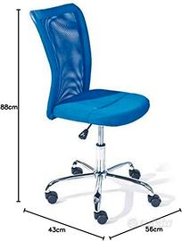 Sedia da ufficio per bambini - Sedia ergonomica.