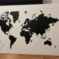 Quadro mappa mondo
