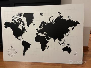 Quadro mappa mondo