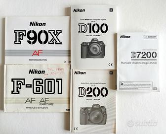 NIKON E OLYMPUS LIBRETTI D'ISTRUZIONE