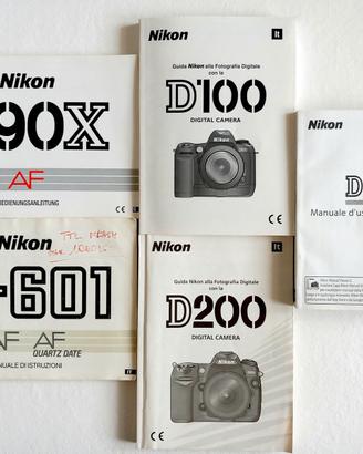 NIKON E OLYMPUS LIBRETTI D'ISTRUZIONE