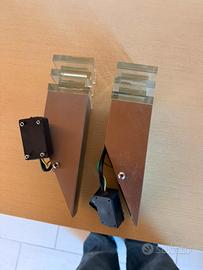 Coppia applique Euromate vetro e metallo
