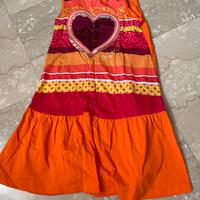 VESTITO DESIGUAL PER BIMBA  ETA’ 9/10 ANNI