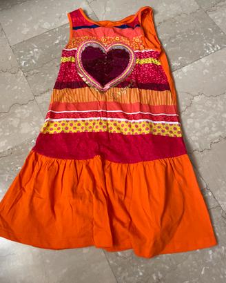 VESTITO DESIGUAL PER BIMBA  ETA’ 9/10 ANNI