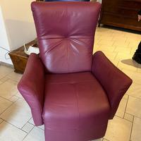 Poltrona pelle elettrica Ego Italiano