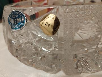 Portacenere in cristallo di Bohemia