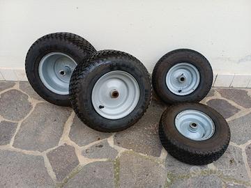 Ruote x trattorino rasaerba