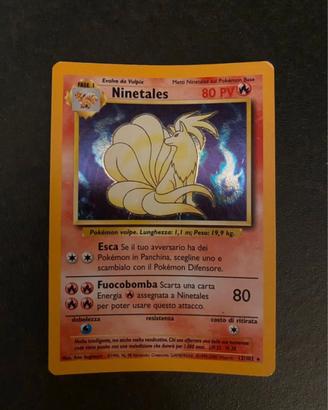 Carta Pokèmon Ninetales holo set base