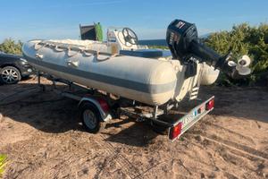 Gommone 4 mt con carrello 5 mt