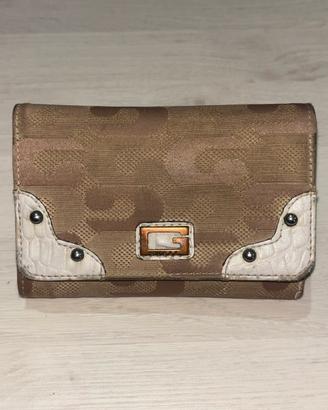 Portafoglio vintage monogram in tessuto - Guess