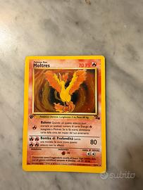 Carta Pokemon Moltres HOLO  PRIMA EDIZIONE