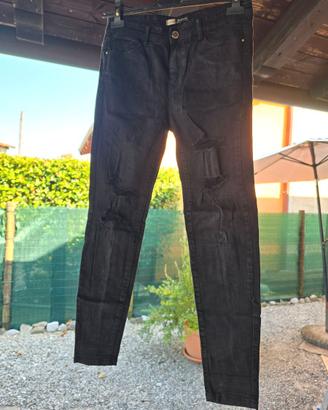 Jeans neri Stradivarius taglia S