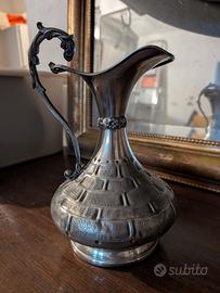 Vaso peltro con manico