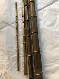 Tubi bambù in ottone