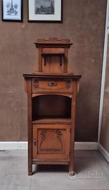 Coppia comodini antichi legno Liberty primo '900