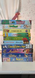 Gruppo 10 VHS cartoni animati