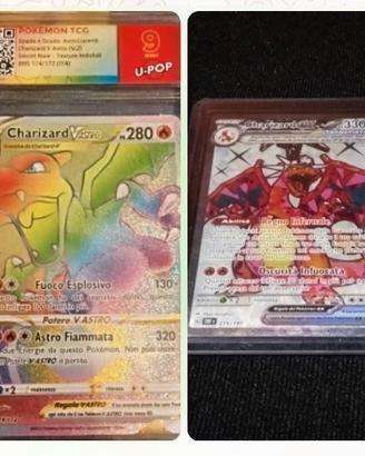 DOPPIETTA CHARIZARD GRAD9 + 🎁
