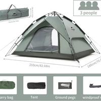 Tenda da campeggio pop-up per 3 pers