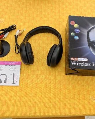 Cuffie Wireless 5in1 Microfono radio FM MH2001