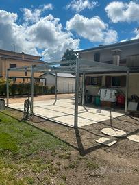 Tettoia su misura con capertura