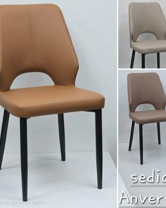 sedia Anversa in ecopelle arredo locali interno 