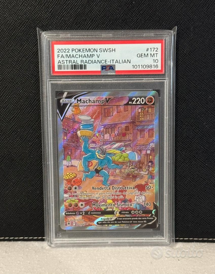 Pokemon Machamp V 172/189 Lucentezza S. PSA 10 ITA
