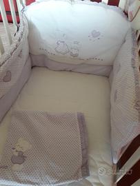Paracolpi lettino chicco + piumino ,copripiumino