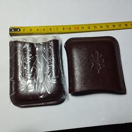 Portasigari  Toscani in pelle con Giglio