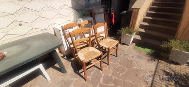 4 SEDIE VINTAGE 