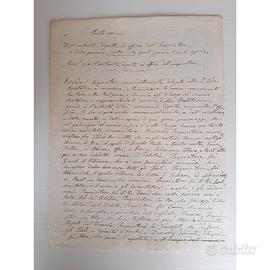 Prezioso documento manoscritto del XVII secolo