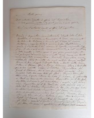 Prezioso documento manoscritto del XVII secolo