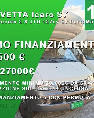 CAMPER MOBILVETTA DUCATO MANSARDATO 7 POSTI DOPPIA