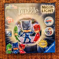 Puzzle 3D lampada sfera PJMASKS