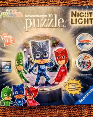Puzzle 3D lampada sfera PJMASKS